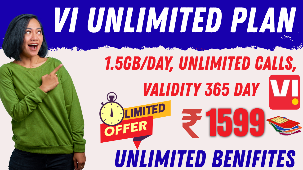 Vi ₹1599 Recharge Plan Benefits